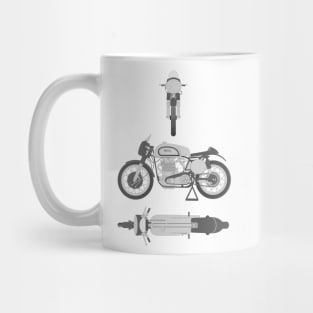 Norton Blueprint Black Mug